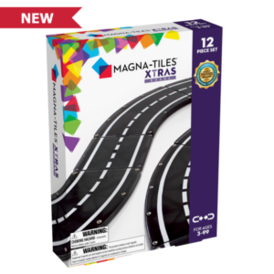 Magna-Tiles XTRAS: Roads 12-Piece Set