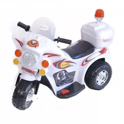 Μοτοσυκλέτα 6V τρίκυκλη 2 oem mhxanh astynomikh 6v white