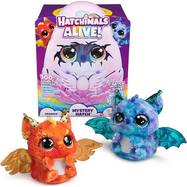 Hatchimals: Alive Mystery Hatch - Draggle Μαγικό Διαδραστικό Αυγό 7 hatchimals alive mystery hatch draggle magiko diadrastiko avgo 6069282 normal