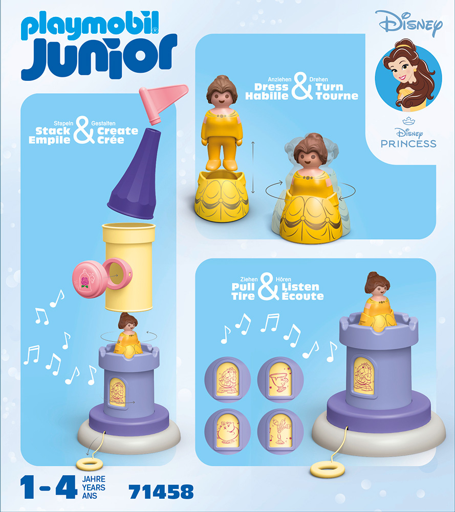 Playmobil JUNIOR & Disney: Ο μουσικός πύργος της Μπελ 3 325046 71458 RT