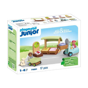 Playmobil JUNIOR: Πάγκος βιολογικών προϊόντων και κλαρκ