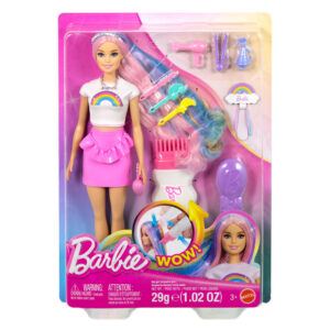 BARBIE ΠΟΛΥΧΡΩΜΑ ΜΑΛΛΙΑ ΜΕ ΓΚΛΙΤΕΡ