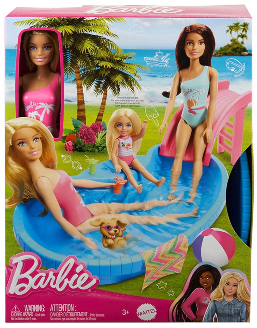 BARBIE ΕΞΩΤΙΚΗ ΠΙΣΙΝΑ ΜΕ ΚΟΥΚΛΑ 1 koukla barbie exotiki pisina hrj74 huge