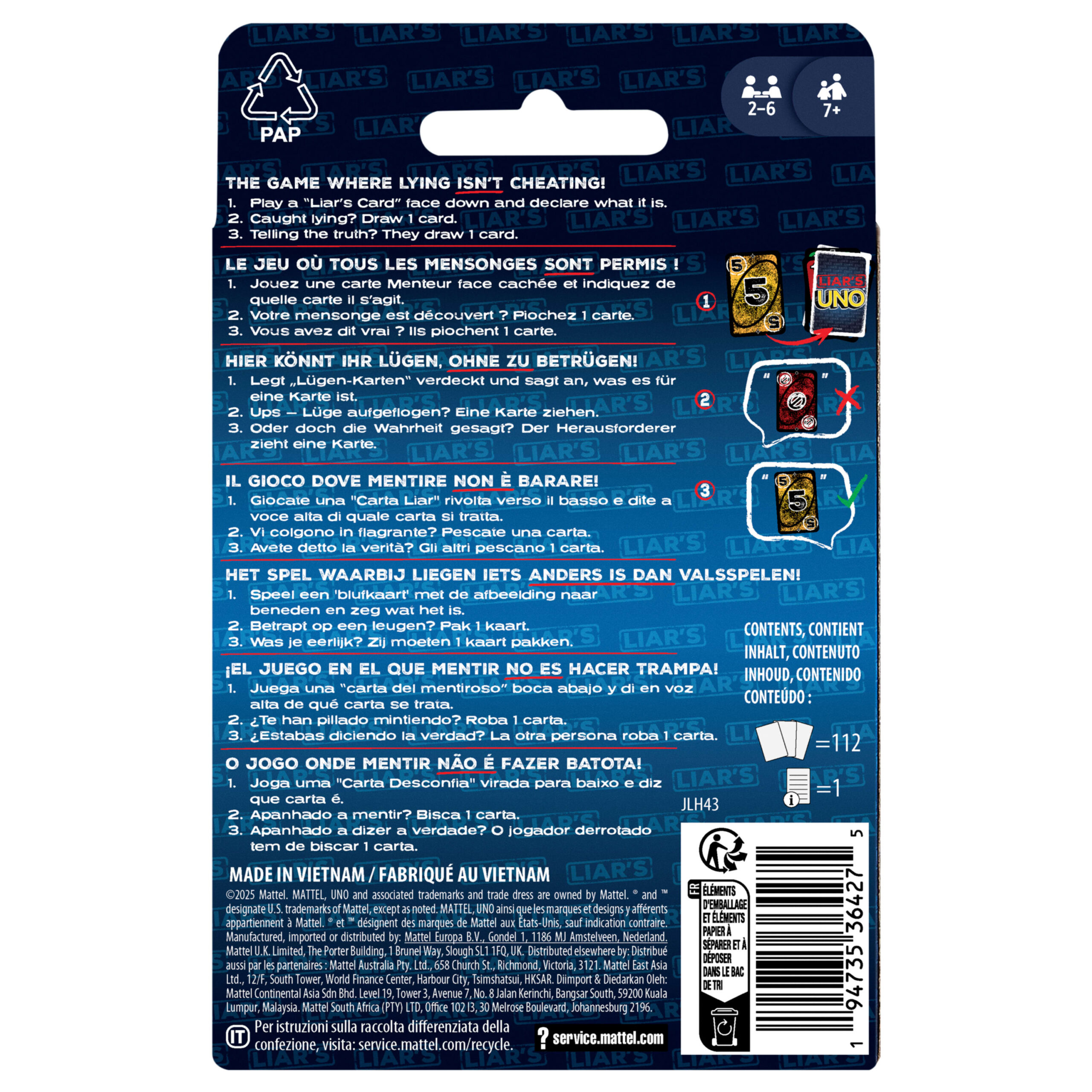 UNO LIAR'S 3 JLH43 PIP 25 B 055 7LA 3000x3000 e4302bf9 fa5e 41b1 a949 ff77ef9b2913